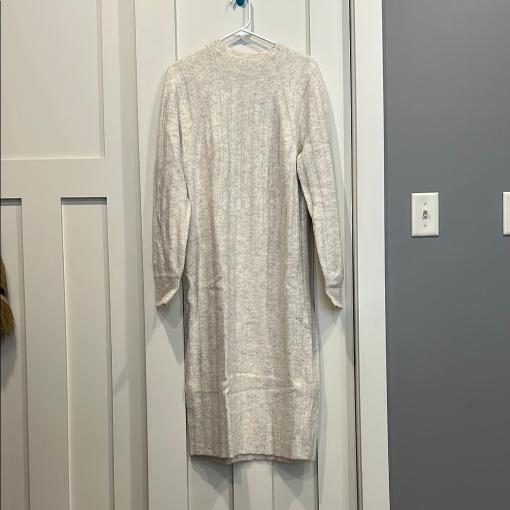 Cream Knit Dress